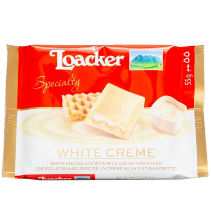 Picture of LOACKER WHITE CHOC BAR 54GR